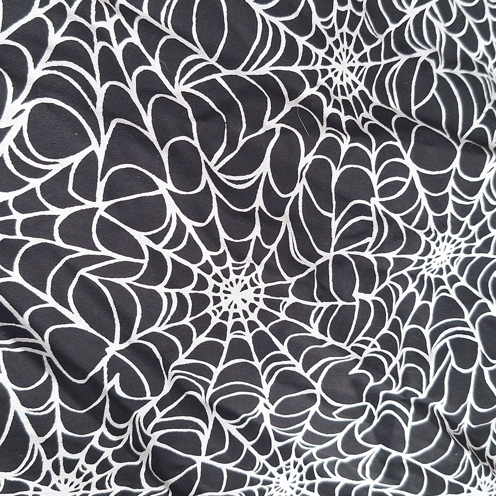 Pinup Girl Couture Black and White Spiderweb Dress - Picture 3 of 3